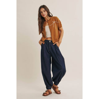 French Morning Bow Cardigan