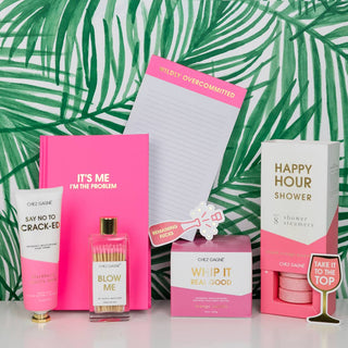 Wildly Overcommitted - Lined Notepad - Perforated Sheets - Bright Pink