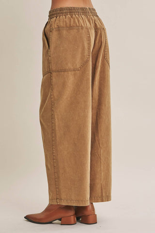 MINERAL-WASHED PANTS