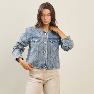 Spring Fling Denin Quilted Jacket