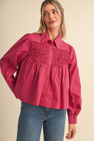 Diamond Ruched Top
