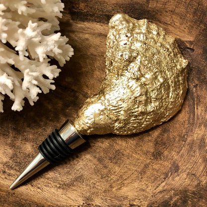 Oyster Shell Wine Stopper-Coastal Dunes