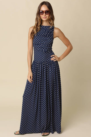 Sienna Polka Dot Maxi Dress