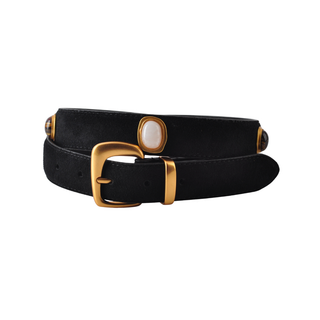 Suede Gemstone Belt