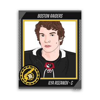 Roz Hockey Trading Card Sticker