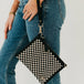 Woven Checkered Black