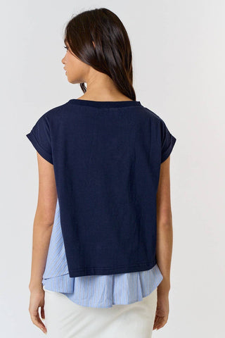 Color Pinstripe Block Top