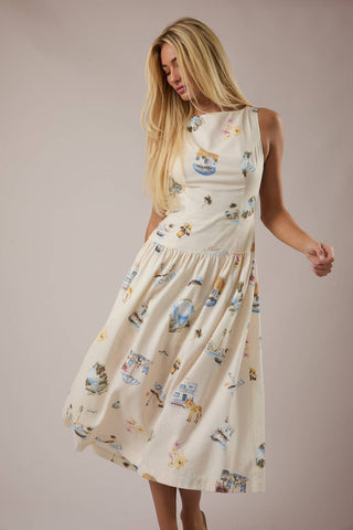 Aubrey Boat neck dress