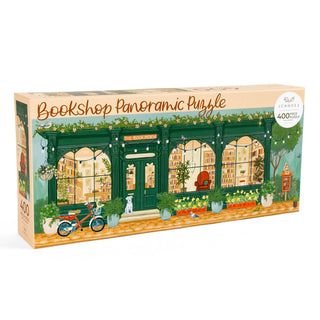 Bookworm Bookshop - 400 Piece Panoramic Jigsaw Puzzle