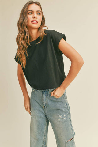 Blackout Crop Tee