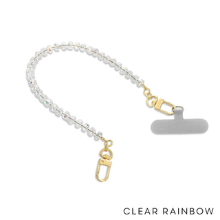 Rondelle Crystal Phone Strap