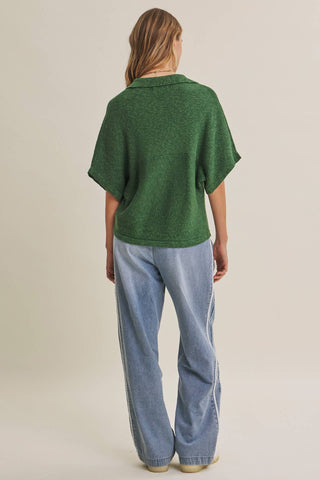 SLUB RIB DOLMAN SWEATER