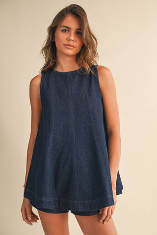Denim Trapeze Set