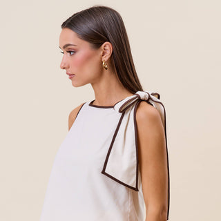 Bella Bow shoulder top