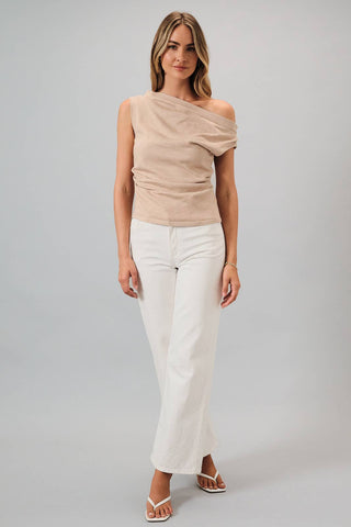 Clover Pleated Knit Top