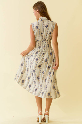 Hannah Botanical Midi Zip