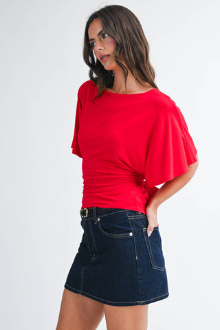 Carolina Sky Back Tie Top