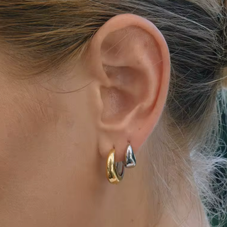 MayMay Undecided Hoop Earrings- PVD Waterproof