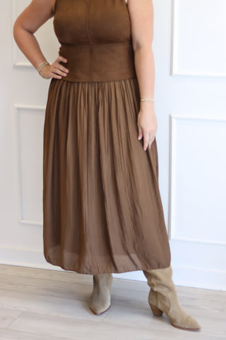 Mountain Charm Mixed Media Dress