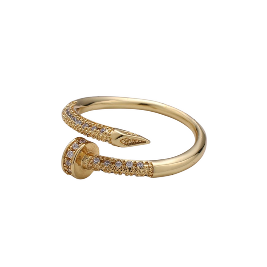 CZ Nail Ring