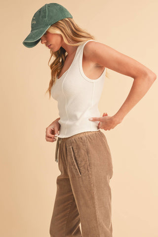 Adelle Sweetheart Neck Tank