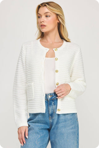 The Diana Textured Knit Cardigan