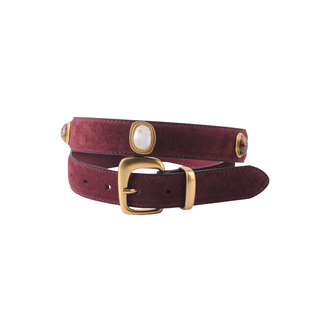 Suede Gemstone Belt