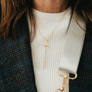 Modern Cross Necklace - WATERPROOF