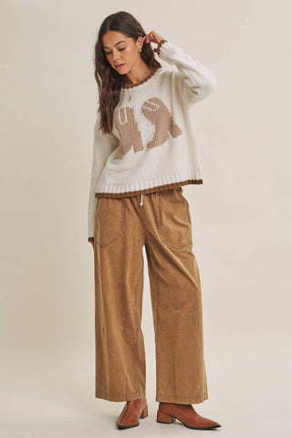 MINERAL-WASHED PANTS