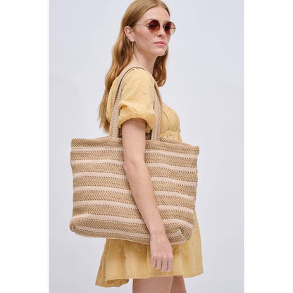 Ophelia Striped Beach Summer Tote