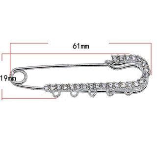 Safety Pin Charm Brooch Pin- Kilt Pin Brooch