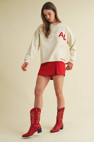 RUSH WEEK HIGH WAISTED FRONT SLIT HEM SKORT
