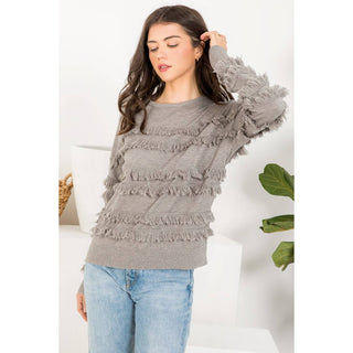 Faye Fringed Sweater