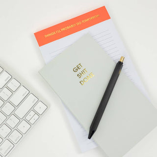 Things I'll Probably Do Tomorrow - Lined Notepad - Perforated Sheets - Neon Orange