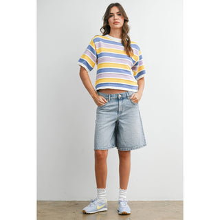 Spring Pastels Striped Knit
