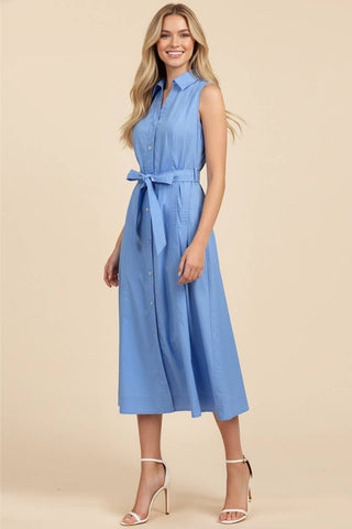 Mocha Latte Belted Dress