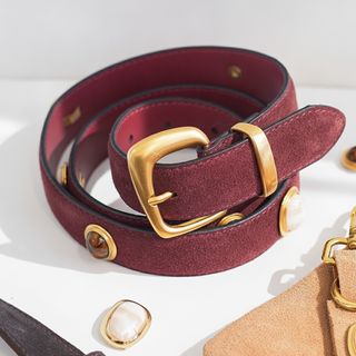Suede Gemstone Belt