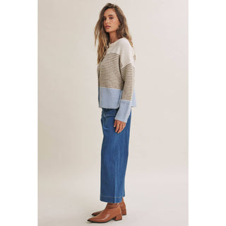 MORNING CHAI COLORBLOCK CARDIGAN