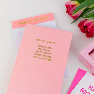 Mom of The Year - Lined Notepad - Perforated Sheets - Pink