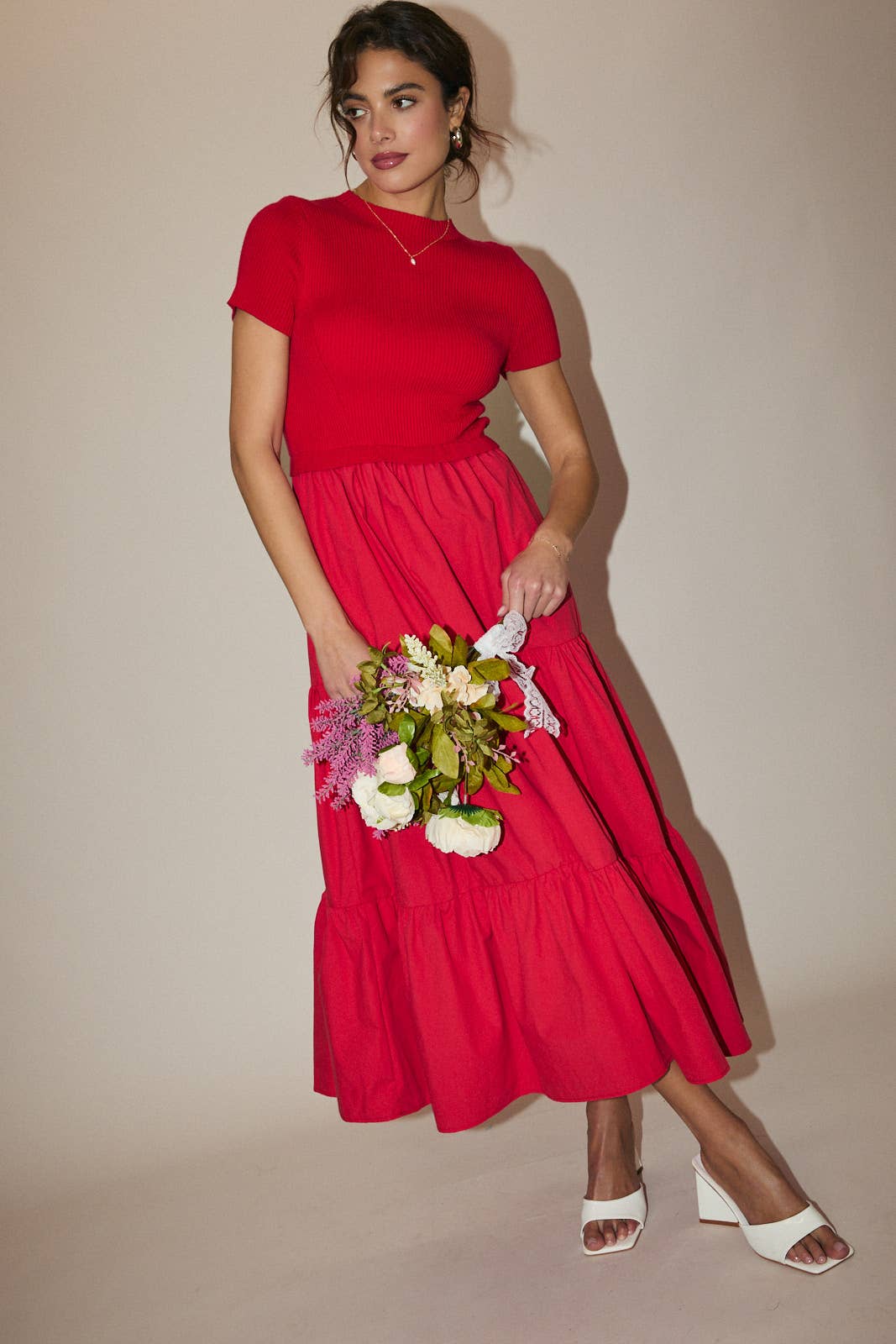 Modern Muse Mixed Tier Dress