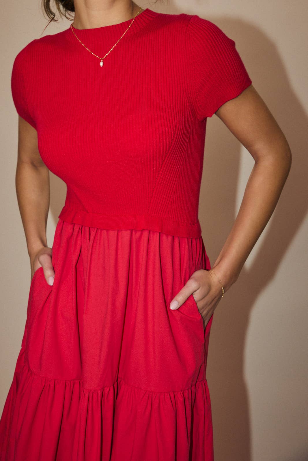 Modern Muse Mixed Tier Dress