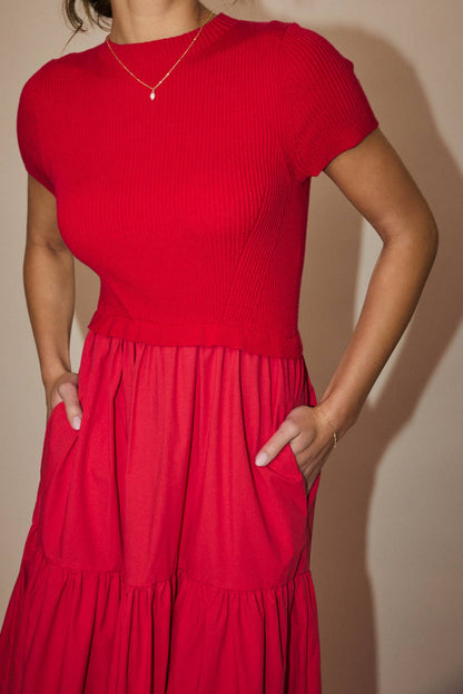 Modern Muse Mixed Tier Dress