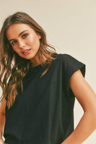 Blackout Crop Tee