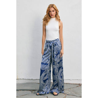 Monochrome Motion Looped Belt Pants