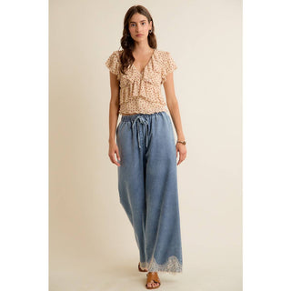 Lacey Thoughts Wide Denim Pant