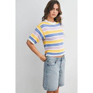 Spring Pastels Striped Knit