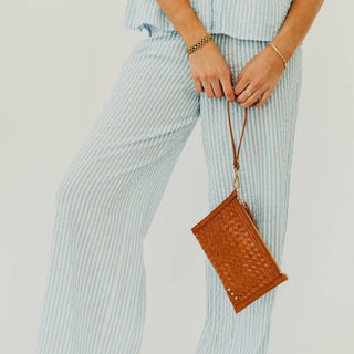 Veda Woven Crossbody and Clutch Bag