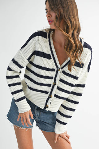 Bona Striped Cardigan