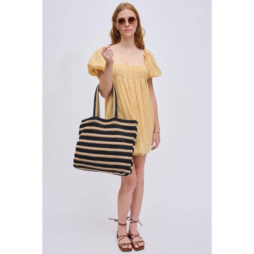 Ophelia Striped Beach Summer Tote