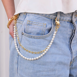 Faux Pearl Phone Chain